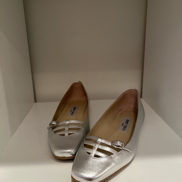 Silver Jimmy Choo flats - Picture 5 of 6
